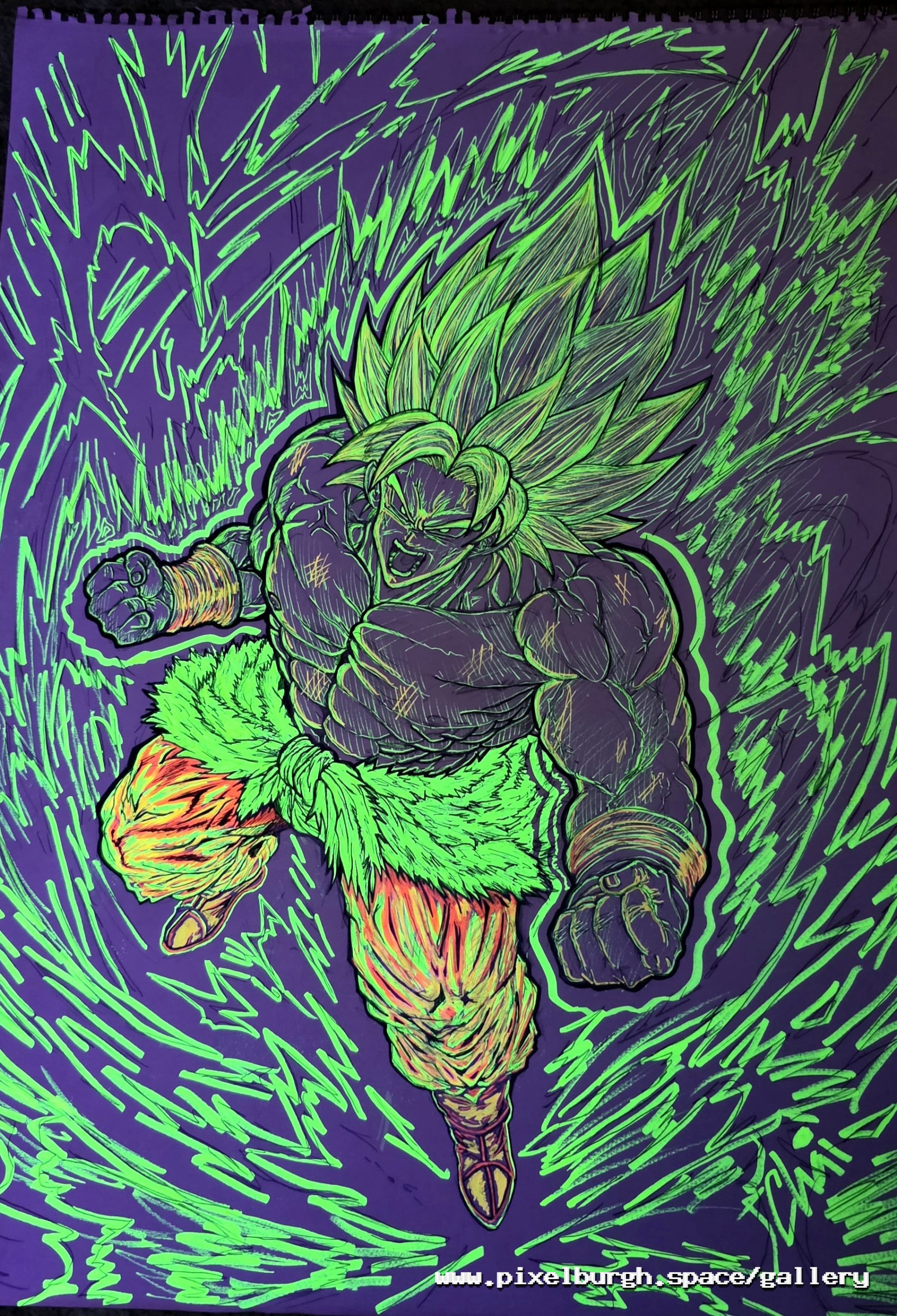 [BLACKLIGHT] Broku // DBZ Fanart – Sketch