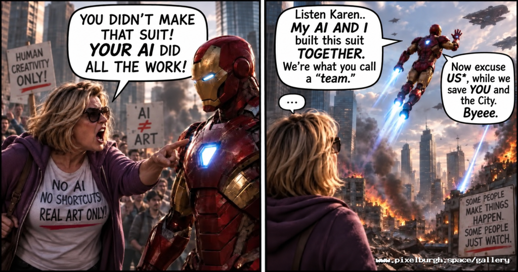 Karen Vs IRON MAN (Regen)